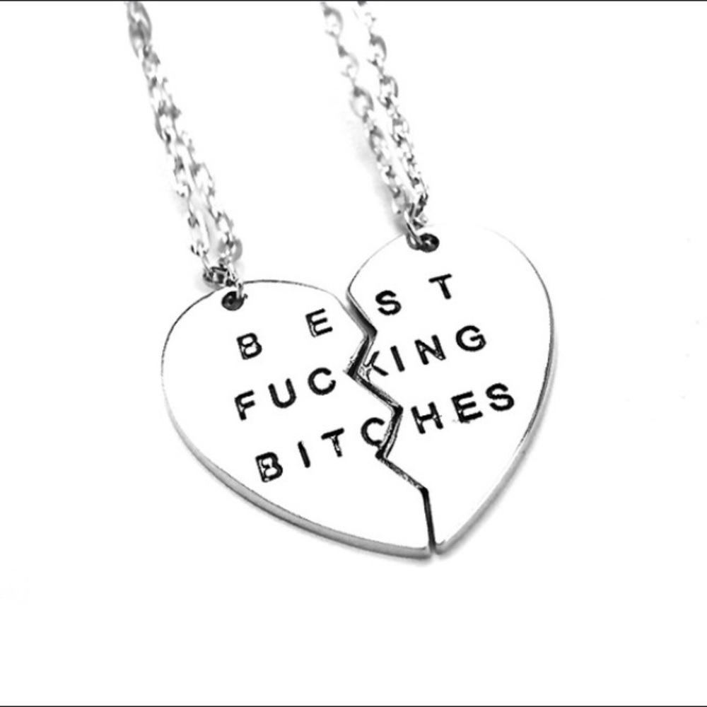 *❤️Back In Stock* Hilarious Bff Friendship Necklace - Picture 1 of 8
